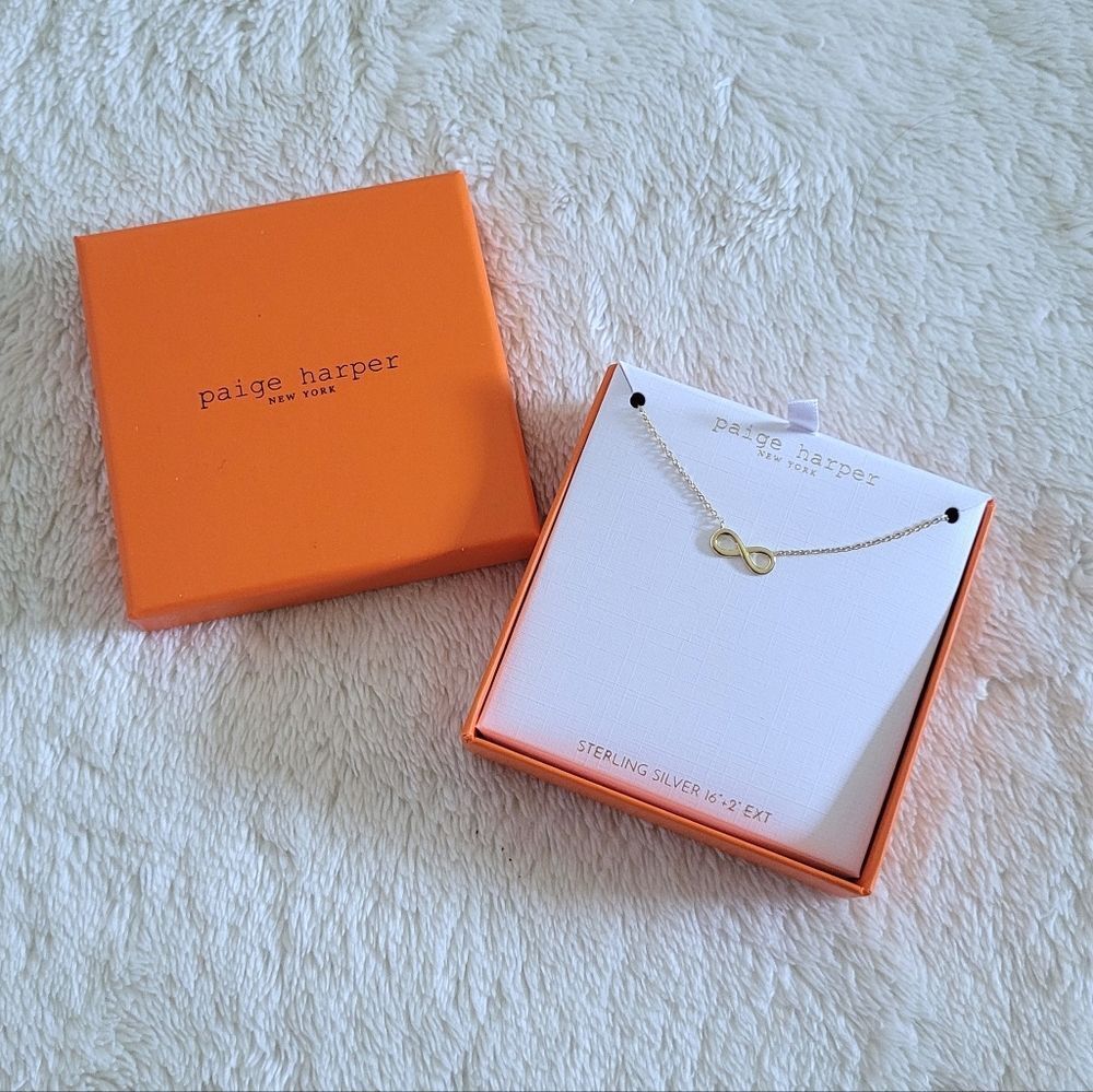 Paige Harper Stationary Infinity♾️ Symbol Necklace - NIB - Picture 3 of 14